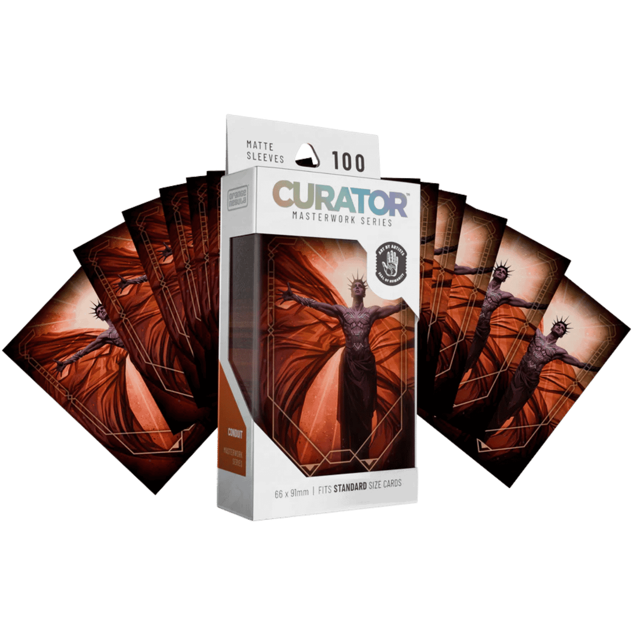 Curator Masterworks Sleeves: Conduit - Matte Standard Size (100ct) (Add to cart to see price)、Orange Nebula、kayou