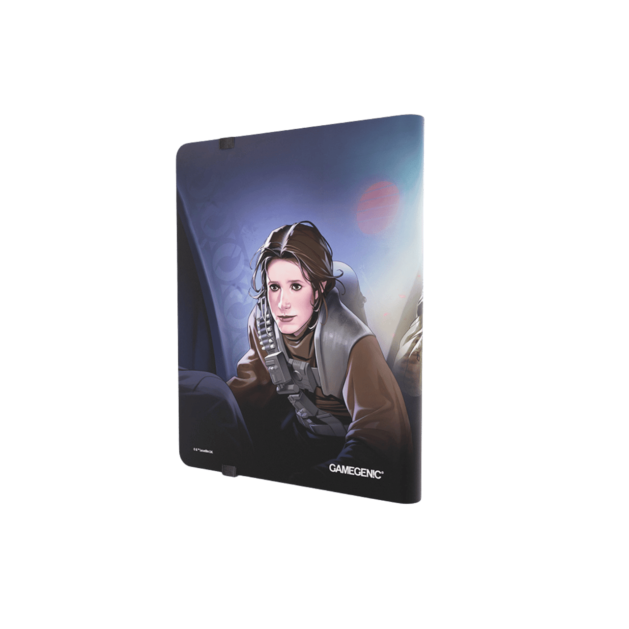 princess leia card sleeves Star Wars Art Sleeves: Toys Princess Leia holds up her blaster next to the Star Wars logo in a trading card Star Wars Art Sleeves: Princess