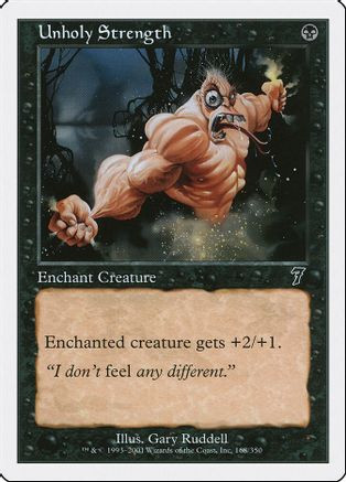 Unholy Strength (7ED-168) - 7th Edition Foil、Wizards of the Coast、kayou