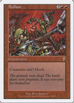 Bedlam (7ED-174) - 7th Edition、Wizards of the Coast、kayou