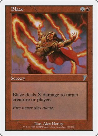 Blaze (7ED-175) - 7th Edition Foil、Wizards of the Coast、kayou