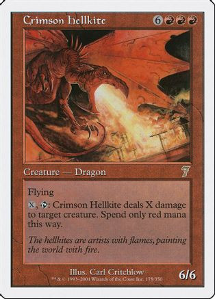 Crimson Hellkite (7ED-178) - 7th Edition、Wizards of the Coast、kayou