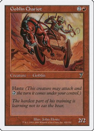 Goblin Chariot (7ED-185) - 7th Edition Foil、Wizards of the Coast、kayou