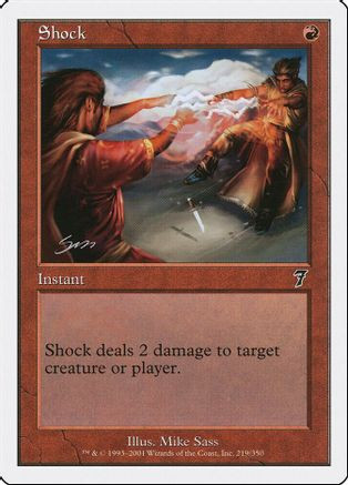 Shock (7ED-219) - 7th Edition Foil、Wizards of the Coast、kayou
