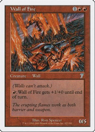 Wall of Fire (7ED-227) - 7th Edition Foil、Wizards of the Coast、kayou