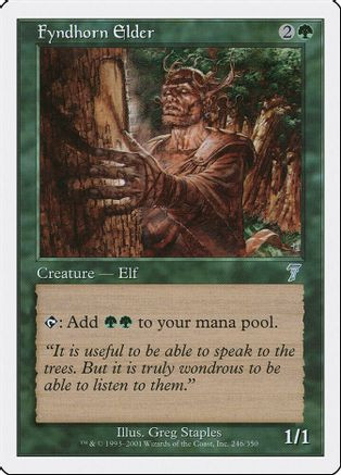 Fyndhorn Elder (7ED-246) - 7th Edition、Wizards of the Coast、kayou