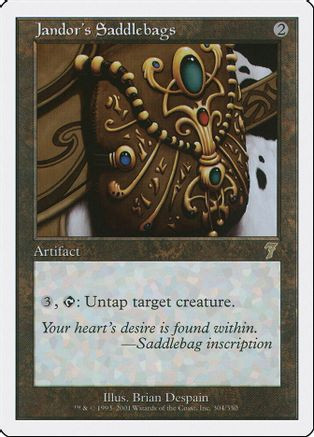 Jandor's Saddlebags (7ED-304) - 7th Edition、Wizards of the Coast、kayou