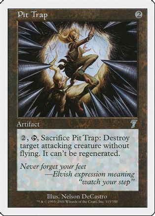 Pit Trap (7ED-313) - 7th Edition Foil、Wizards of the Coast、kayou