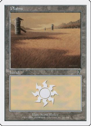 Plains (341) (7ED-341) - 7th Edition Foil、Wizards of the Coast、kayou