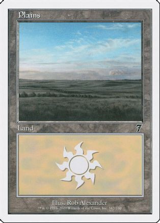 Plains (342) (7ED-342) - 7th Edition、Wizards of the Coast、kayou