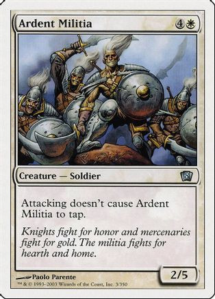 Ardent Militia (8ED-003) - 8th Edition Foil、Wizards of the Coast、kayou