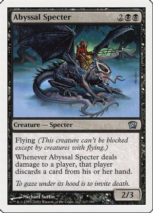 Abyssal Specter (8ED-117) - 8th Edition、Wizards of the Coast、kayou