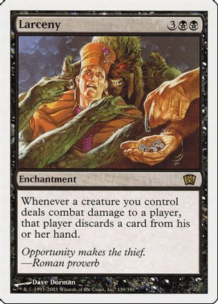 Larceny (8ED-139) - 8th Edition Foil、Wizards of the Coast、kayou