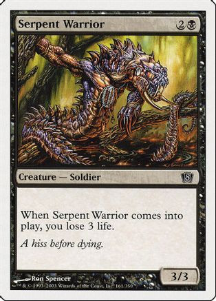 Serpent Warrior (8ED-161) - 8th Edition Foil、Wizards of the Coast、kayou