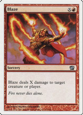 Blaze (8ED-177) - 8th Edition、Wizards of the Coast、kayou
