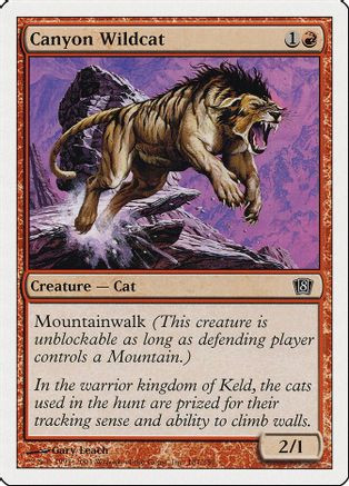 Canyon Wildcat (8ED-181) - 8th Edition Foil、Wizards of the Coast、kayou