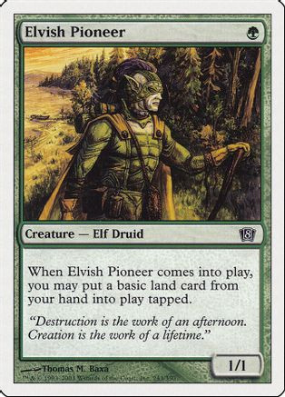 Elvish Pioneer (8ED-243) - 8th Edition Foil、Wizards of the Coast、kayou