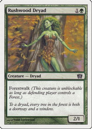 Rushwood Dryad (8ED-278) - 8th Edition、Wizards of the Coast、kayou