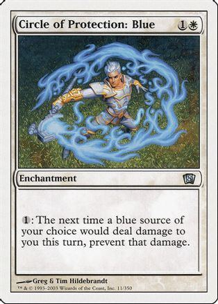 Circle of Protection: Blue (8ED-011) - 8th Edition、Wizards of the Coast、kayou