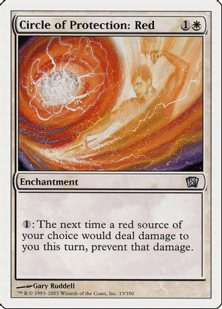 Circle of Protection: Red (8ED-013) - 8th Edition Foil、Wizards of the Coast、kayou