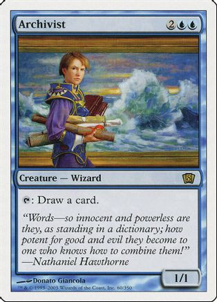 Archivist (8ED-060) - 8th Edition、Wizards of the Coast、kayou