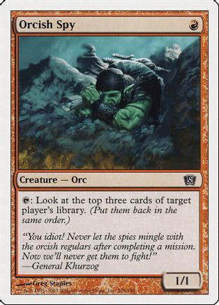 Orcish Spy (8ED-208) - 8th Edition Foil、Wizards of the Coast、kayou