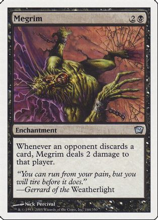 Megrim (9ED-144) - 9th Edition Foil、Wizards of the Coast、kayou
