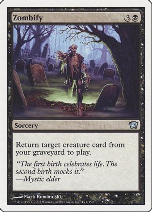 Zombify (9ED-) - 9th Edition、Wizards of the Coast、kayou