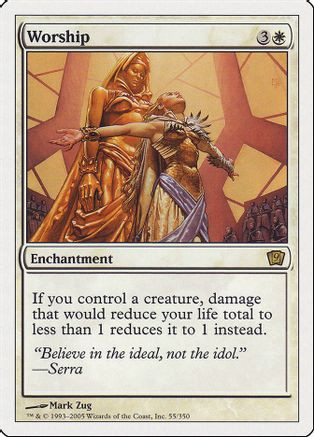 Worship (9ED-055) - 9th Edition、Wizards of the Coast、kayou