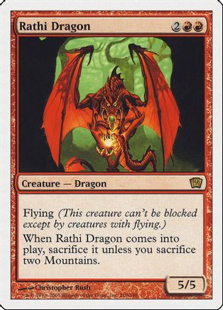 Rathi Dragon (9ED-) - 9th Edition、Wizards of the Coast、kayou