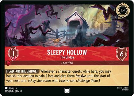 Sleepy Hollow - The Bridge (136/204) - Whispers in the Well Cold Foil、Ravensburger、kayou