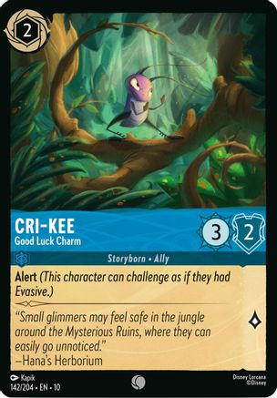 Cri-Kee - Good Luck Charm (142/204) - Whispers in the Well Cold Foil、Ravensburger、kayou