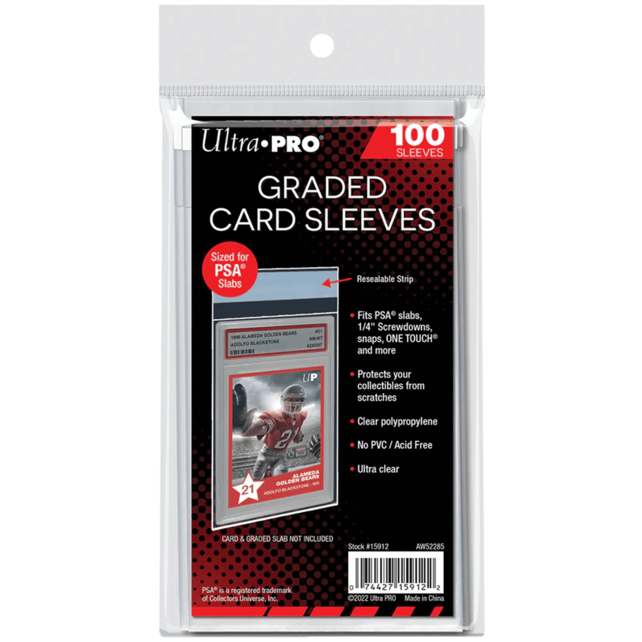 best sleeves for psa graded cards Ultra Pro GRADED Card Sleeves PSA Perfect Fit 1 Pack of 100