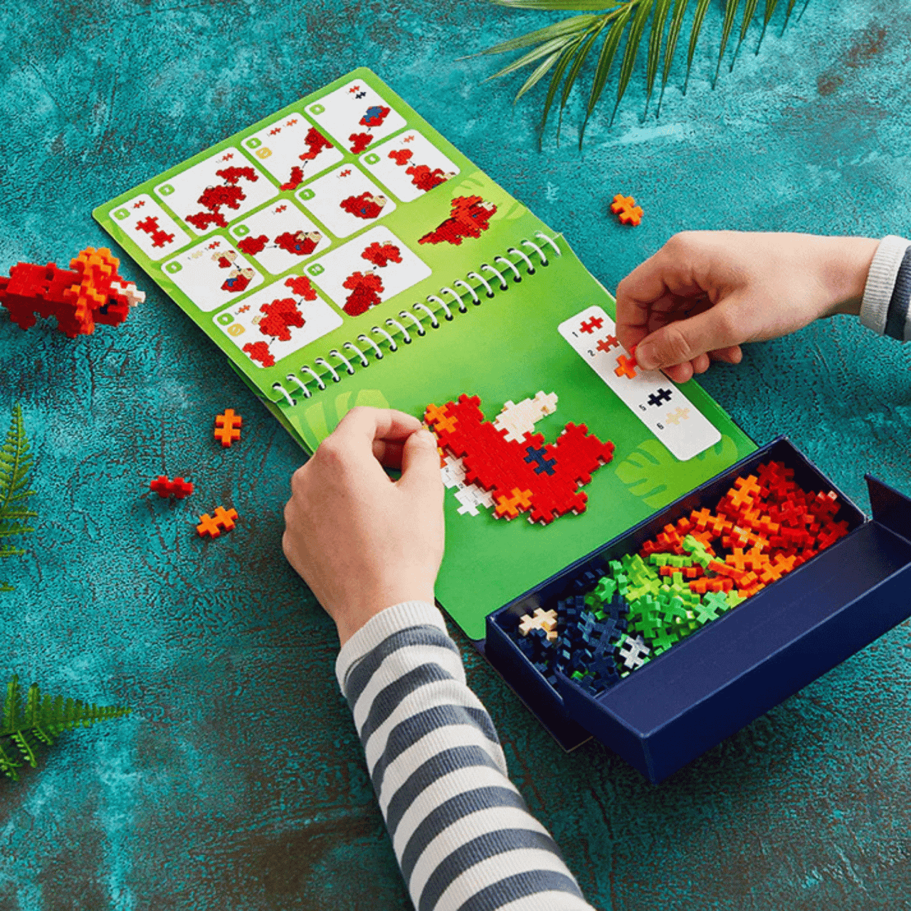 Activity Plus Plus-Plus: Puzzle by Number Activity Pad - Dinosaurs - Game Nerdz