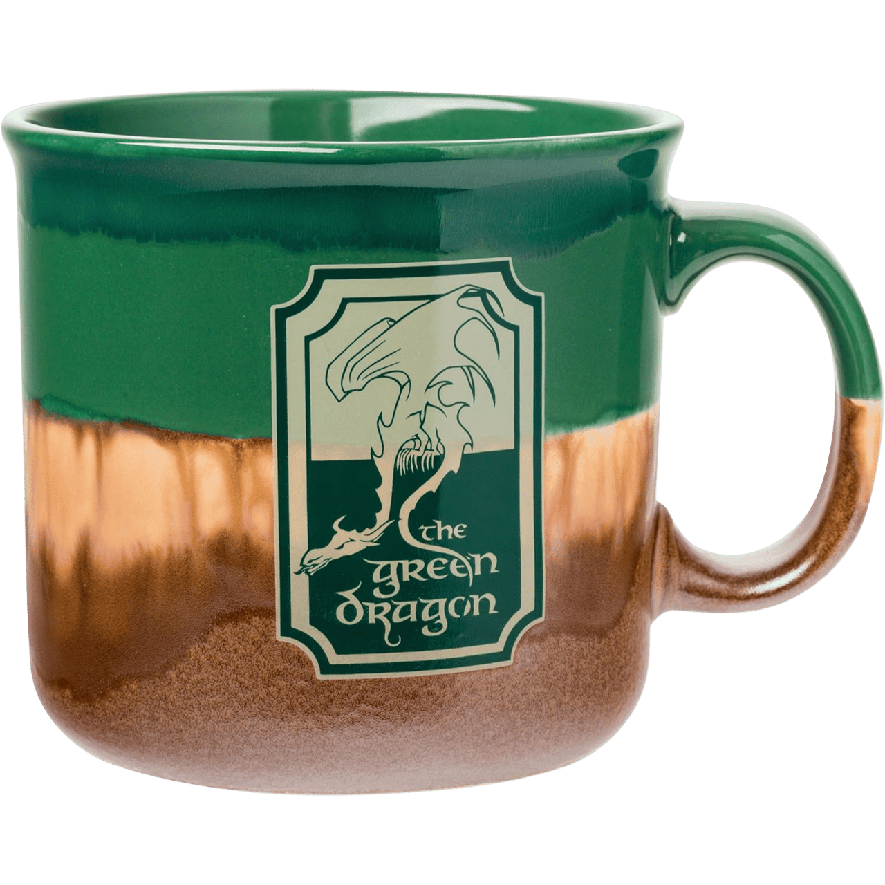 The Lord of The Rings: The Green Dragon - Reactive Glaze Ceramic Camper Mug  (20oz) - Game Nerdz