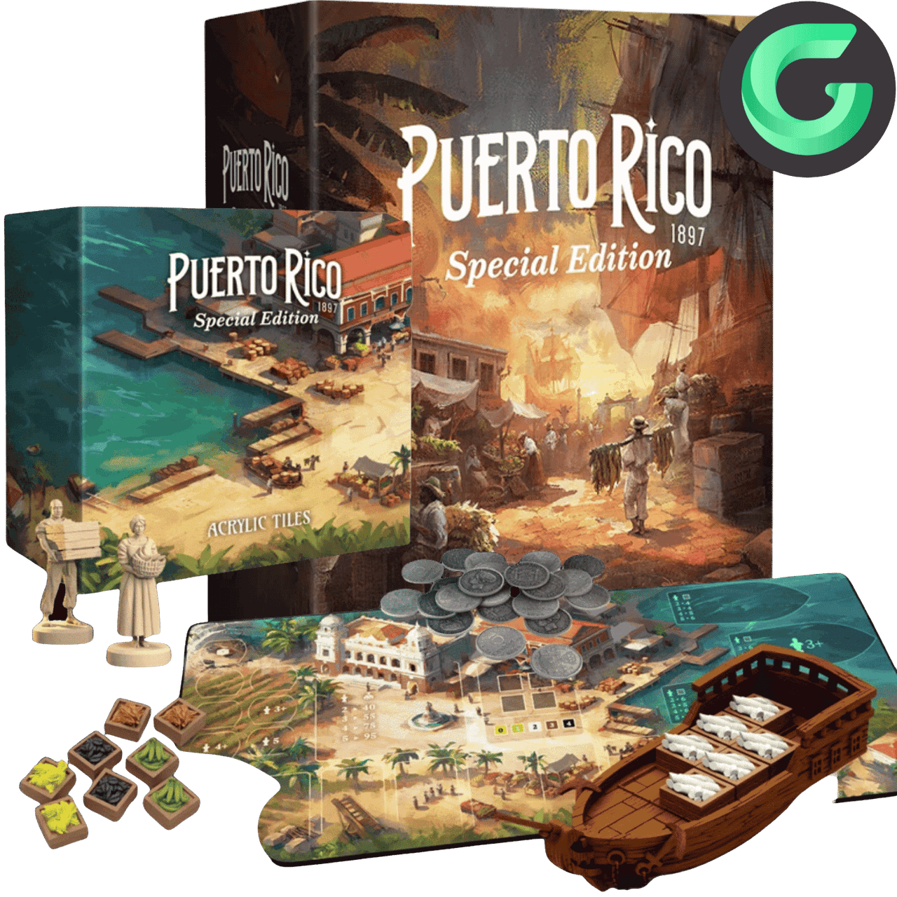 Puerto Rico 1897: Special Edition Merchant's Pledge Bundle (Gamefound)、AWAKEN REALMS、kayou