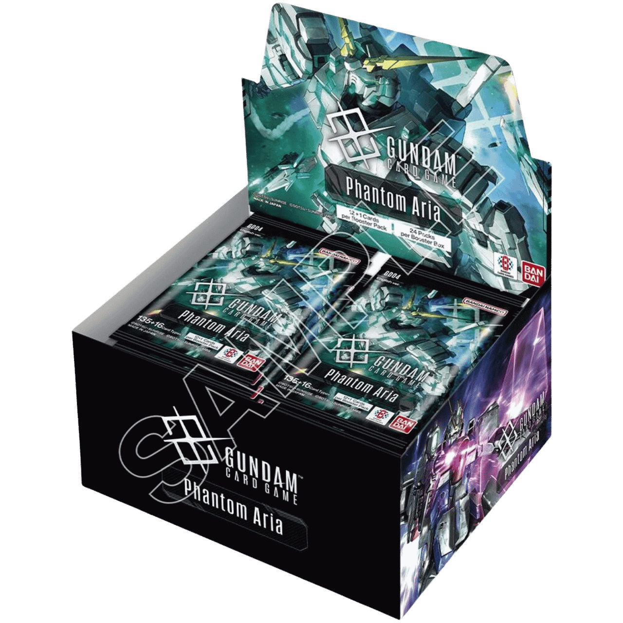 10BOX ガンダムカード Phantom Aria GD04 テープ付き Gundam Card Game: Phantom Aria - Booster Box (GD04) - Game Nerdz