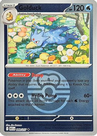 Golduck (Love Ball) 40 - ME Ascended Heroes Reverse Holofoil、The Pokémon Company、kayou