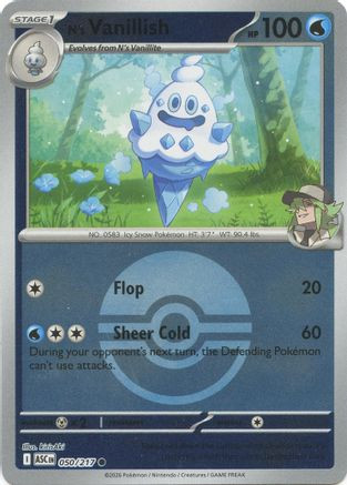 N's Vanillish (Poke Ball) 50 - ME Ascended Heroes Reverse Holofoil、The Pokémon Company、kayou