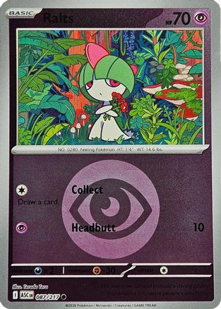 Ralts (Energy Symbol Pattern) 87 - ME Ascended Heroes Reverse Holofoil、The Pokémon Company、kayou