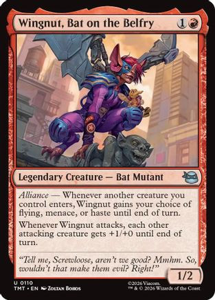 Wingnut, Bat on the Belfry (TMT-110) - Teenage Mutant Ninja Turtles Foil、Wizards of the Coast、kayou