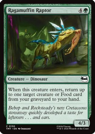 Ragamuffin Raptor (TMT-130) - Teenage Mutant Ninja Turtles Foil、Wizards of the Coast、kayou