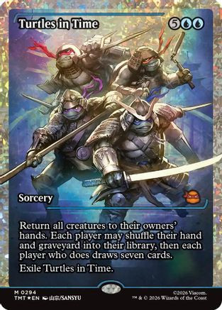 Turtles in Time (Showcase) (Fracture Foil) (TMT-294) - Teenage Mutant Ninja Turtles Foil、Wizards of the Coast、kayou