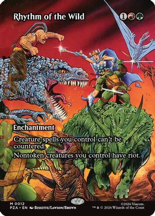 Rhythm of the Wild (Borderless) (PZA-012) - Teenage Mutant Ninja Turtles Eternal-Legal Foil、Wizards of the Coast、kayou