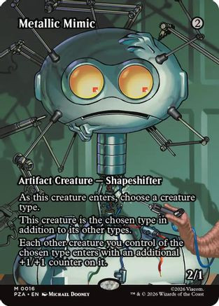 Metallic Mimic (Borderless) (PZA-016) - Teenage Mutant Ninja