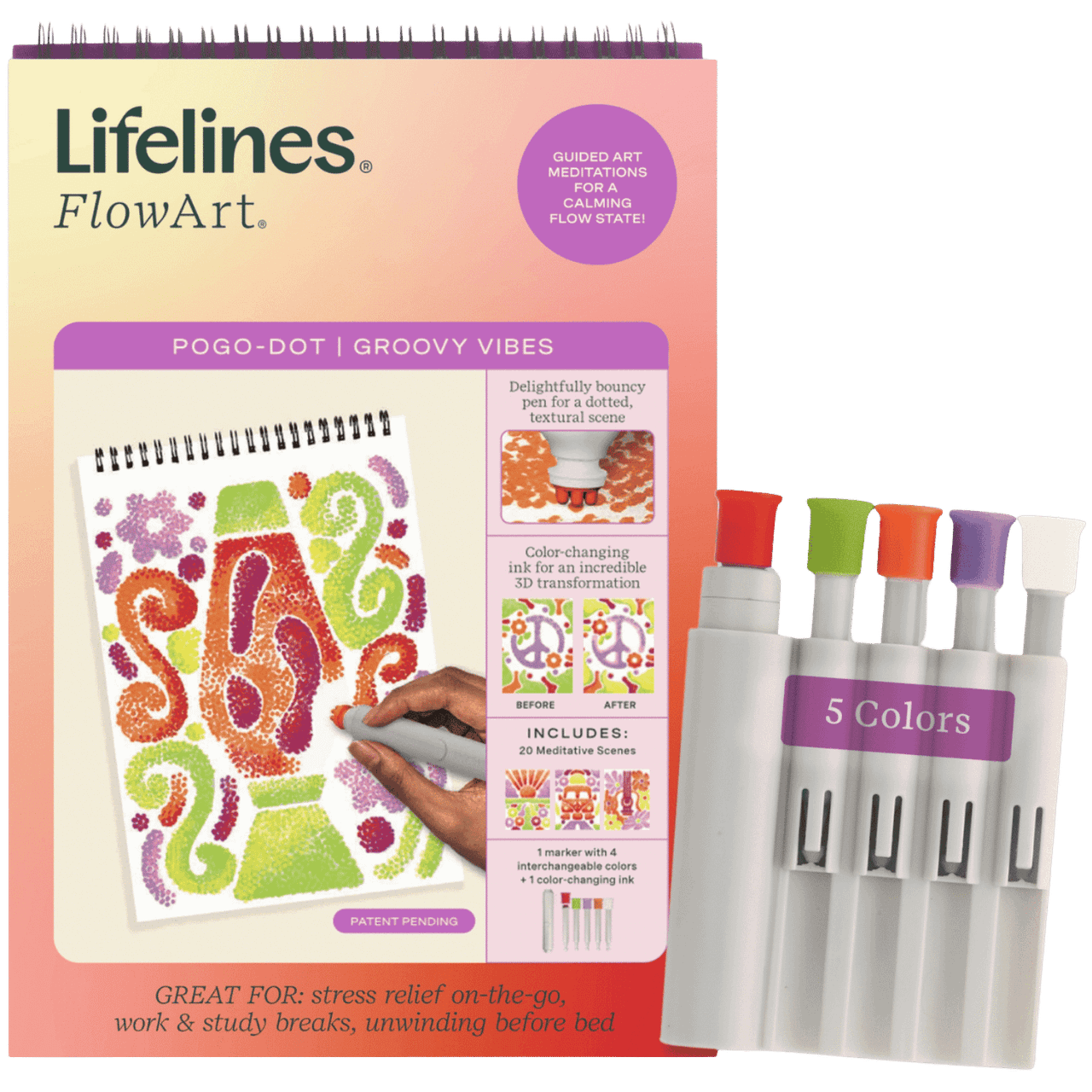 Lifelines FlowArt: Dot-by-Motion - Groovy Vibes、Lifelines、kayou
