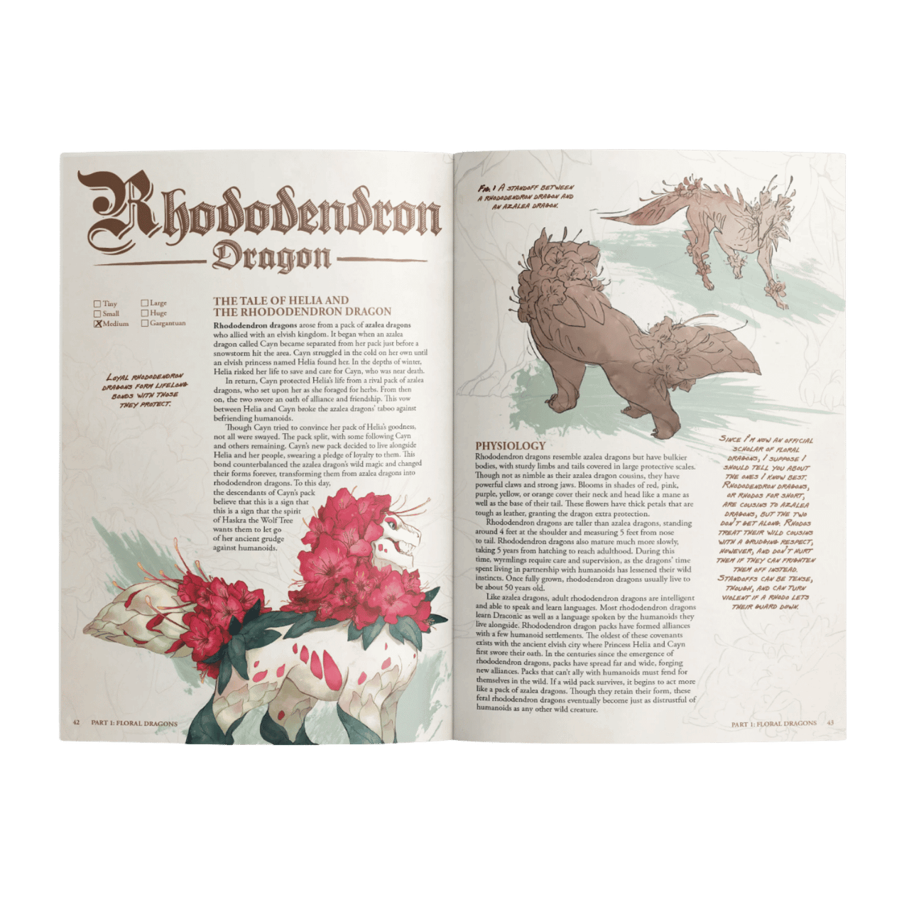 Field Guide Bestiary The Field Guide To Floral Dragons: Flower Dragon Bestiary - 5e D&D ...