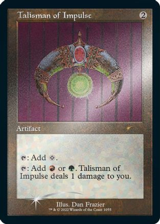 Talisman of Impulse (Retro Frame) (Foil Etched) (SLD-1055) - Secret Lair Drop Series Foil、Wizards of the Coast、kayou