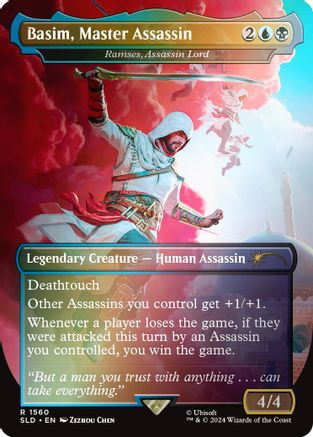 Basim, Master Assassin - Ramses, Assassin Lord (Rainbow Foil) (SLD-1560) - Secret Lair Drop Series Foil、Wizards of the Coast、kayou