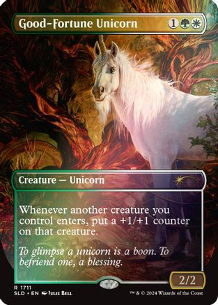 Good-Fortune Unicorn (Rainbow Foil) (SLD-1711) - Secret Lair Drop Series Foil、Wizards of the Coast、kayou